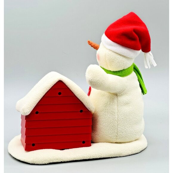 Hallmark Jingle Pals Deck the Halls Duo Plush Singing Snowman Dog 2011 - Picture 5 of 7